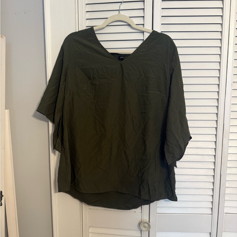 SHEIN Dark Olive Blouse